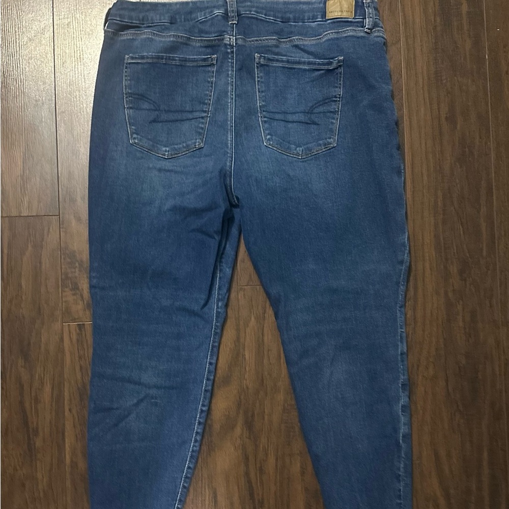 American Eagle Outfitters Women's Indigo Skinny Jeans - Picture 4 of 4